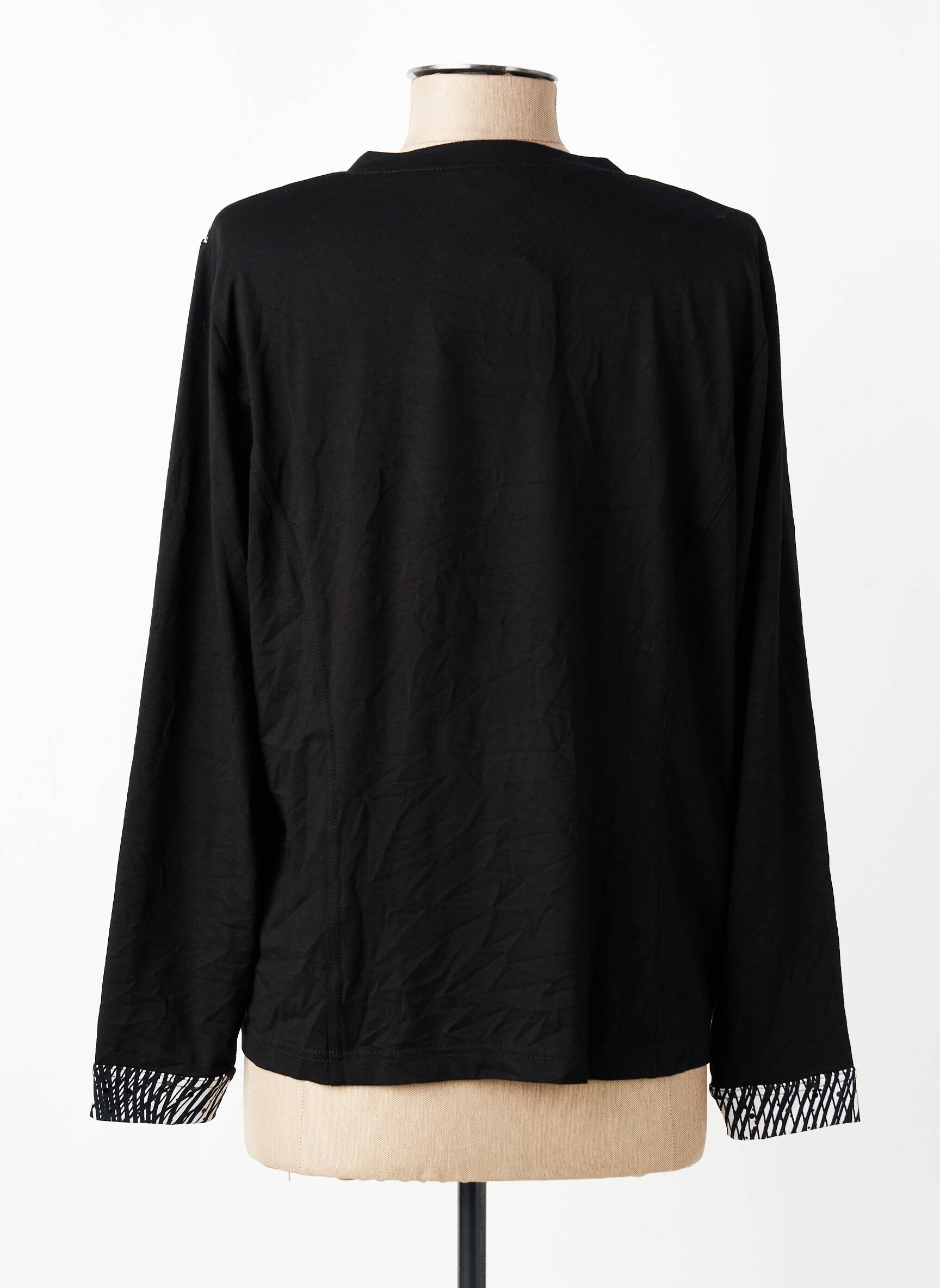 T-shirt manches longues manches longues noir PAUPORTÉ femme