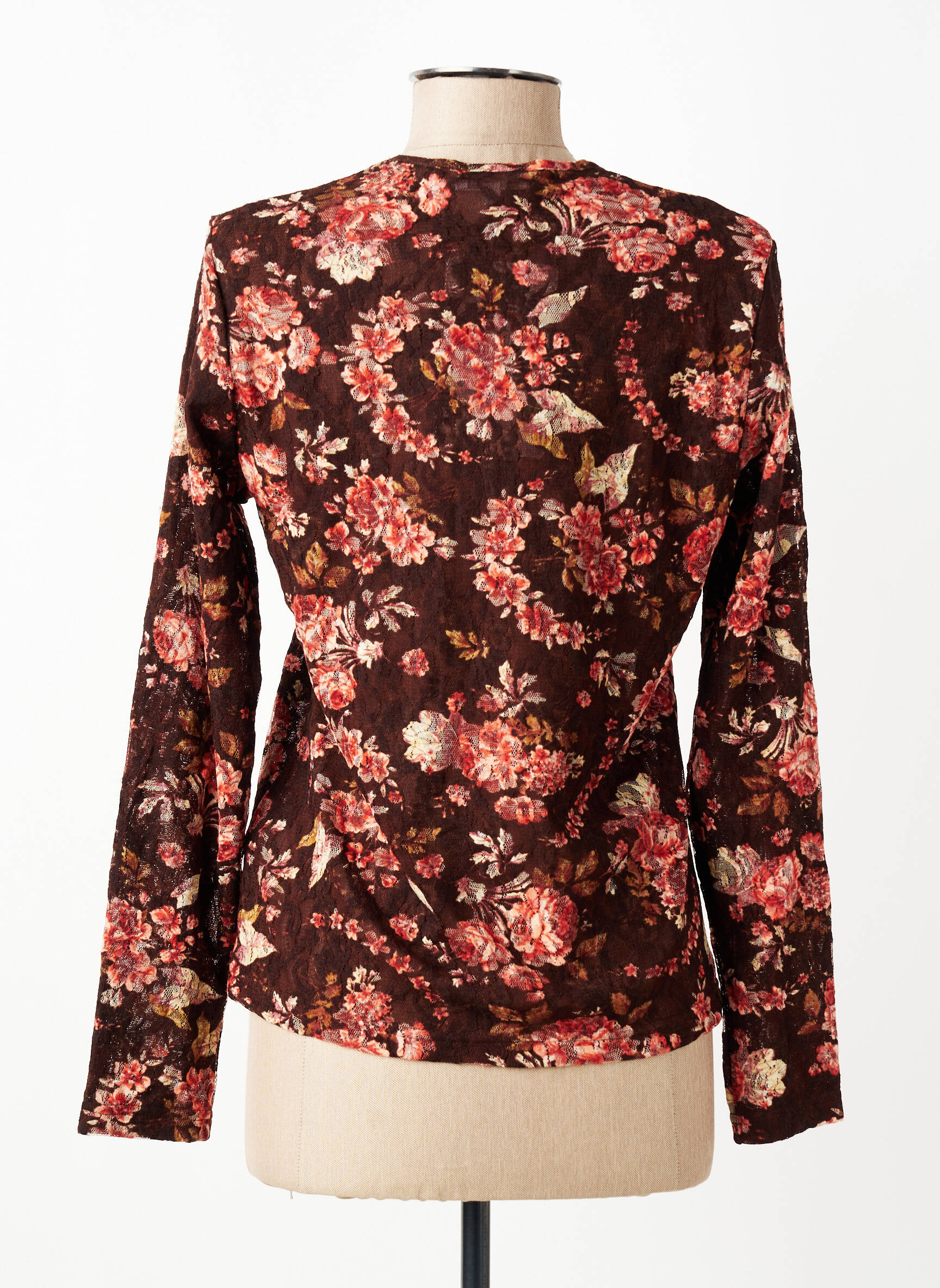 T-shirt manches longues manches longues marron PAUPORTÉ femme