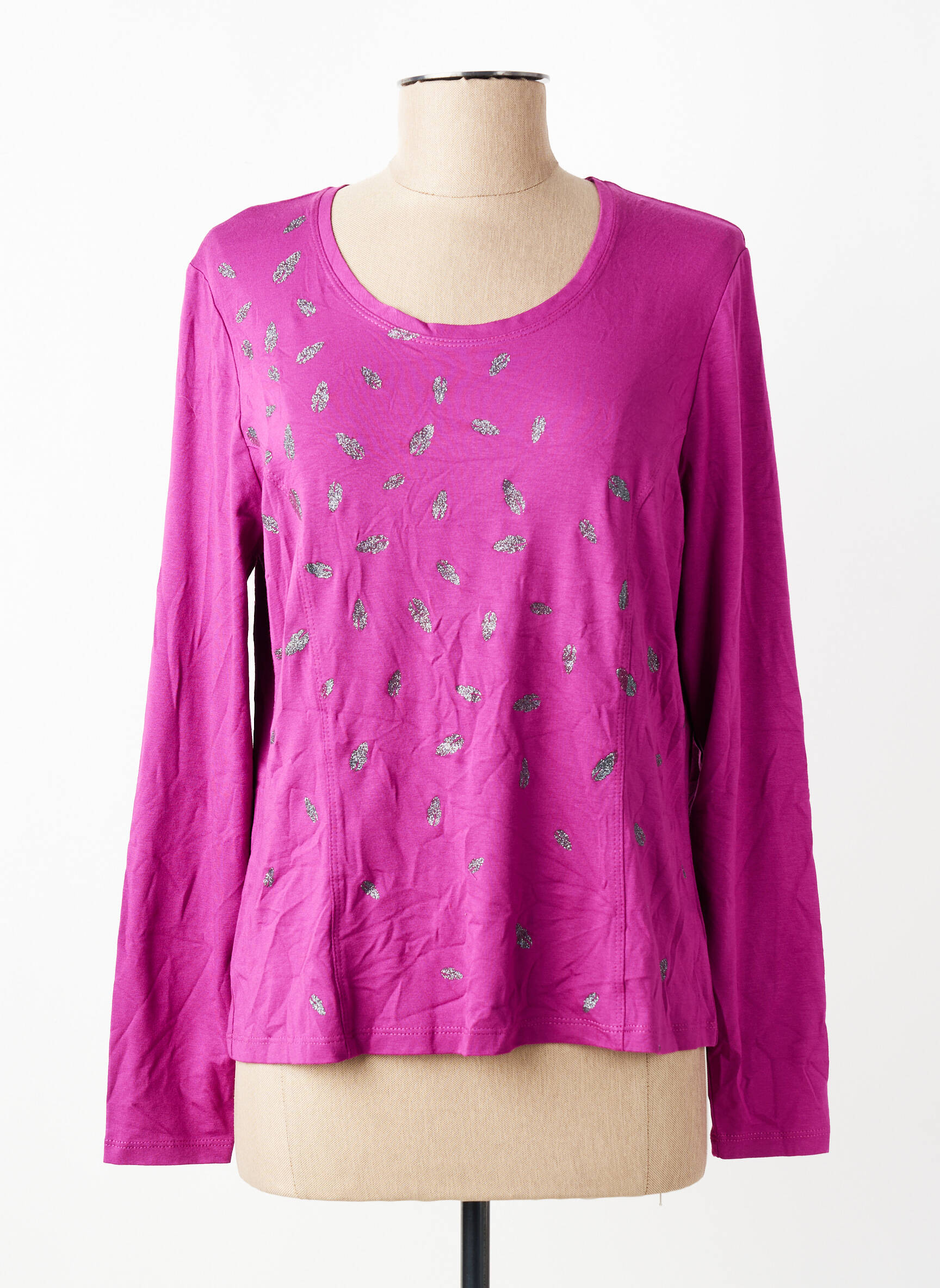 T-shirt manches longues manches longues violet PAUPORTÉ femme