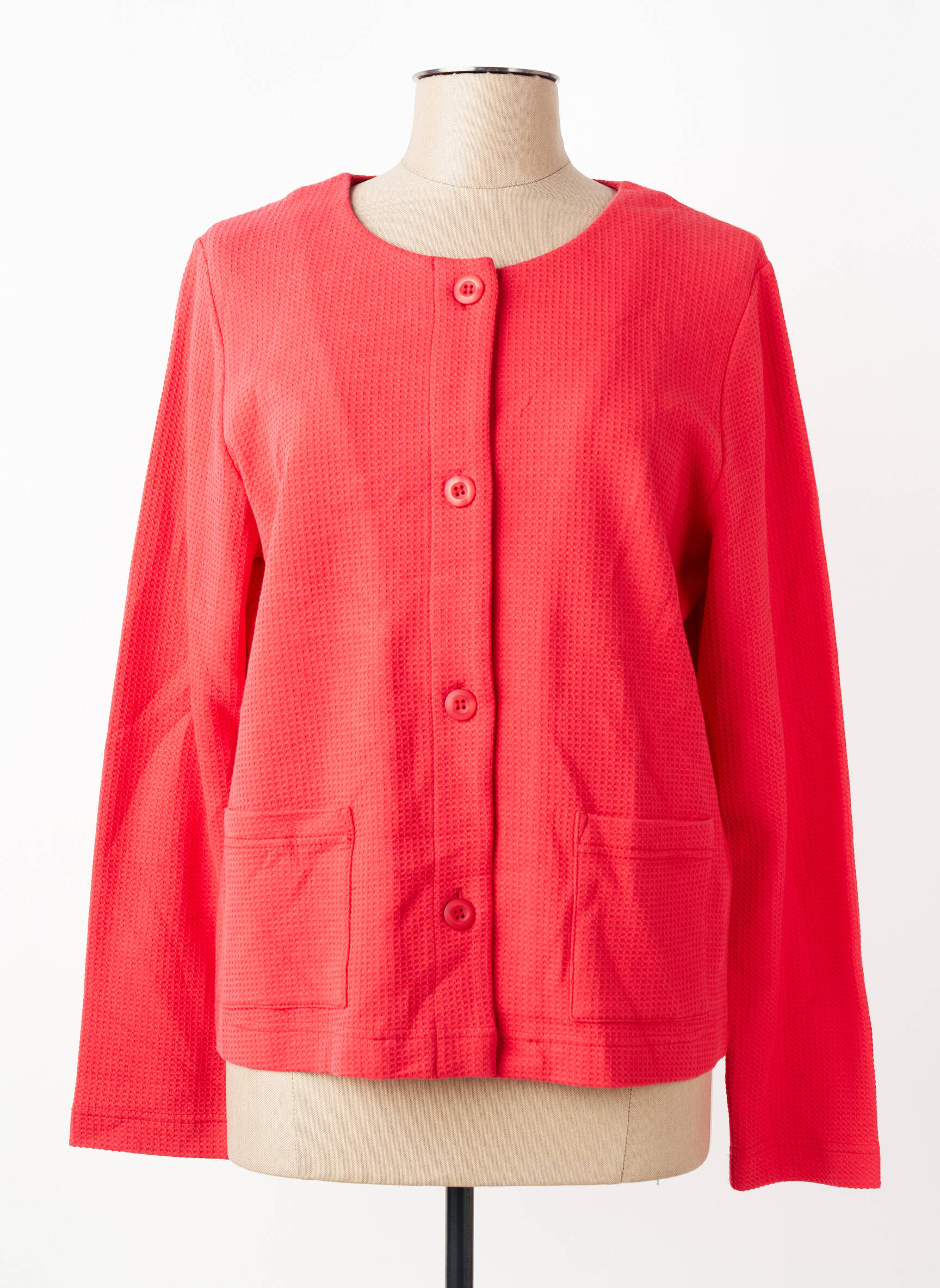 Veste casual col rond rouge RABE femme