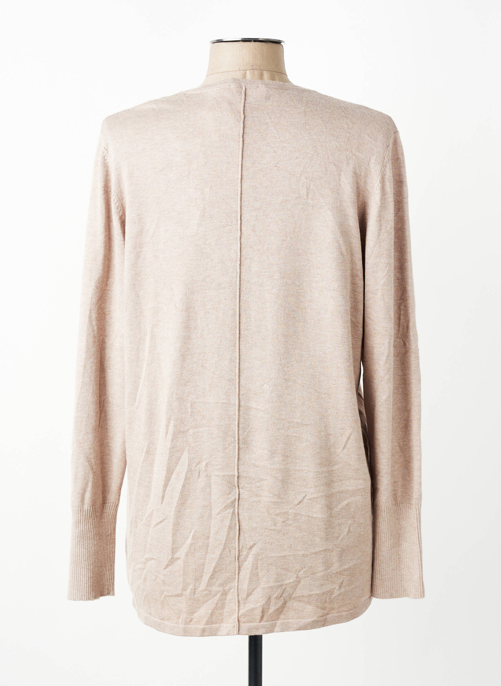 Gilet manches longues coupe cintrée beige RABE femme