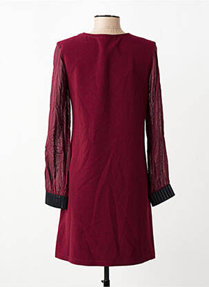 Robe courte manches longues manches longues rouge SEMIOLOGY femme