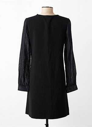 Robe courte manches longues manches longues noir SEMIOLOGY femme