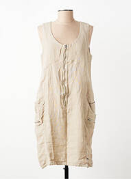 Robe mi-longue sans manche sans manche beige IMPAQT femme