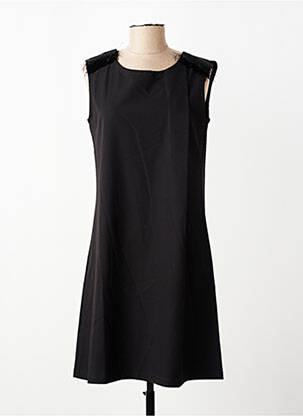 Robe courte sans manche sans manche noir SEMIOLOGY femme