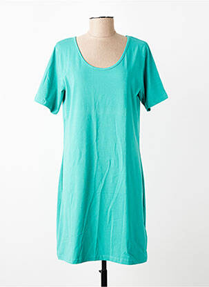 Robe courte manches courtes manches courtes vert M.X.O femme
