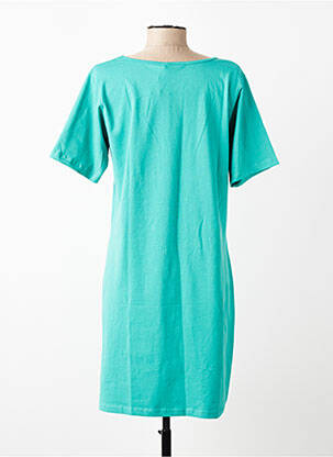 Robe courte manches courtes manches courtes vert M.X.O femme