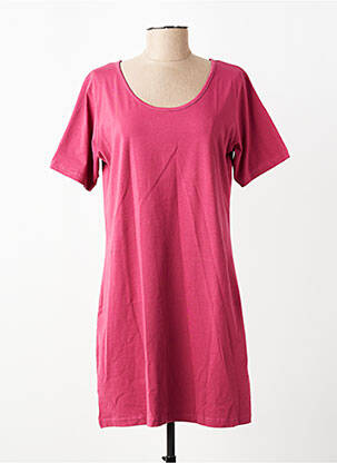 Robe courte manches courtes manches courtes rose M.X.O femme