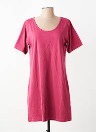 Robe courte manches courtes manches courtes rose M.X.O femme