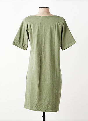 Robe courte manches courtes manches courtes vert fonce M.X.O femme