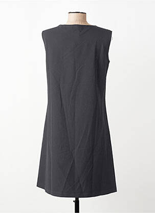 Robe courte sans manche sans manche gris SEMIOLOGY femme