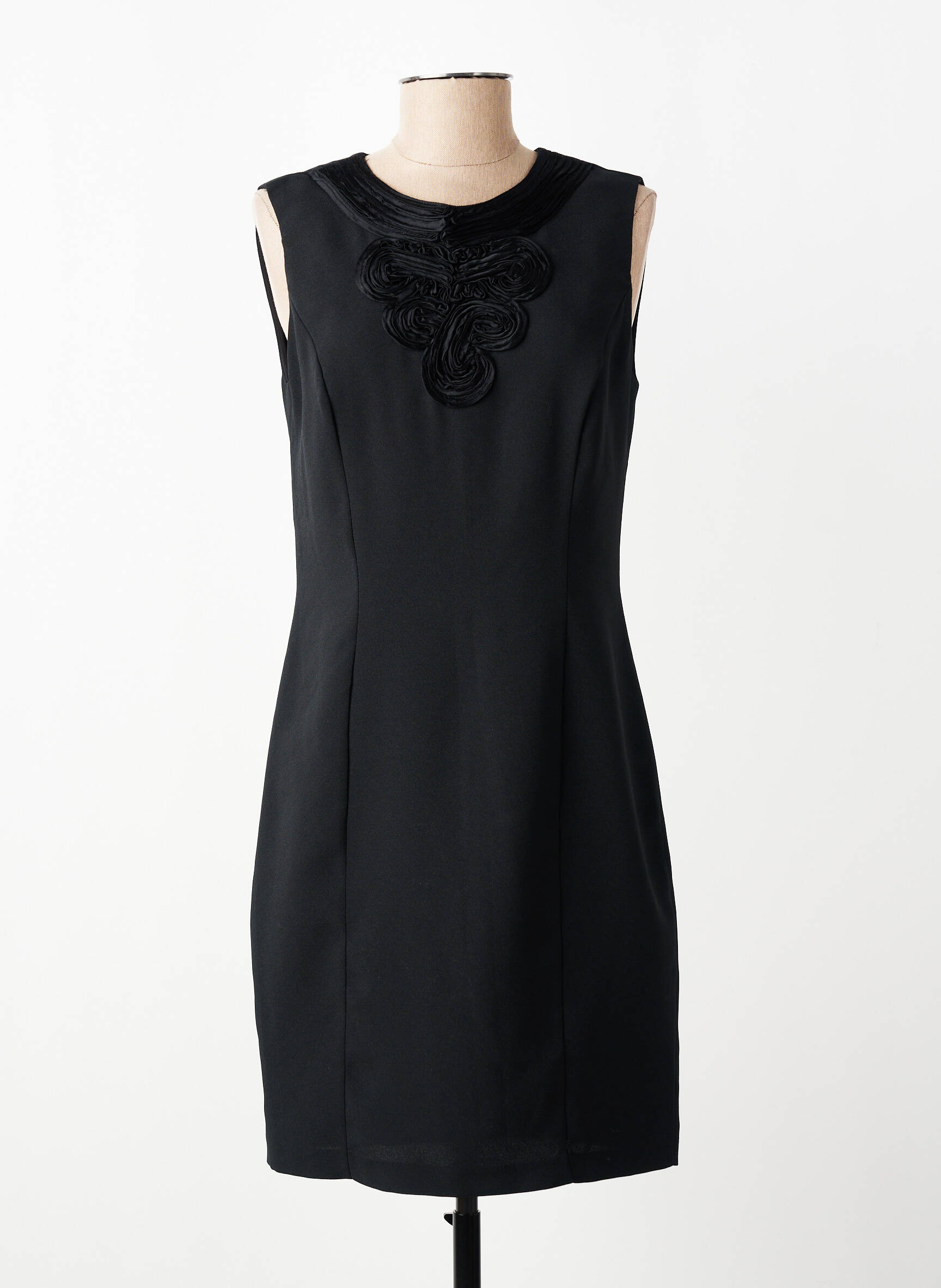 Robe courte sans manche sans manche noir YESSICA femme