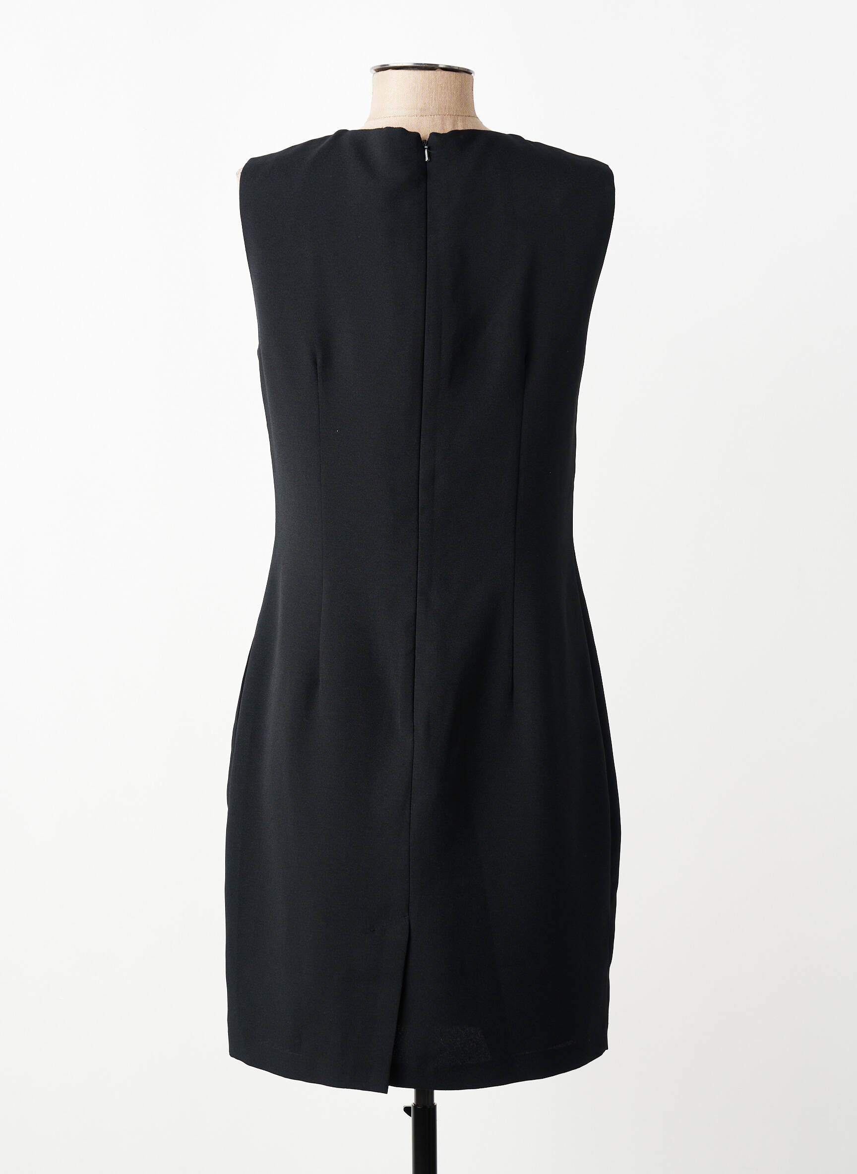 Robe courte sans manche sans manche noir YESSICA femme