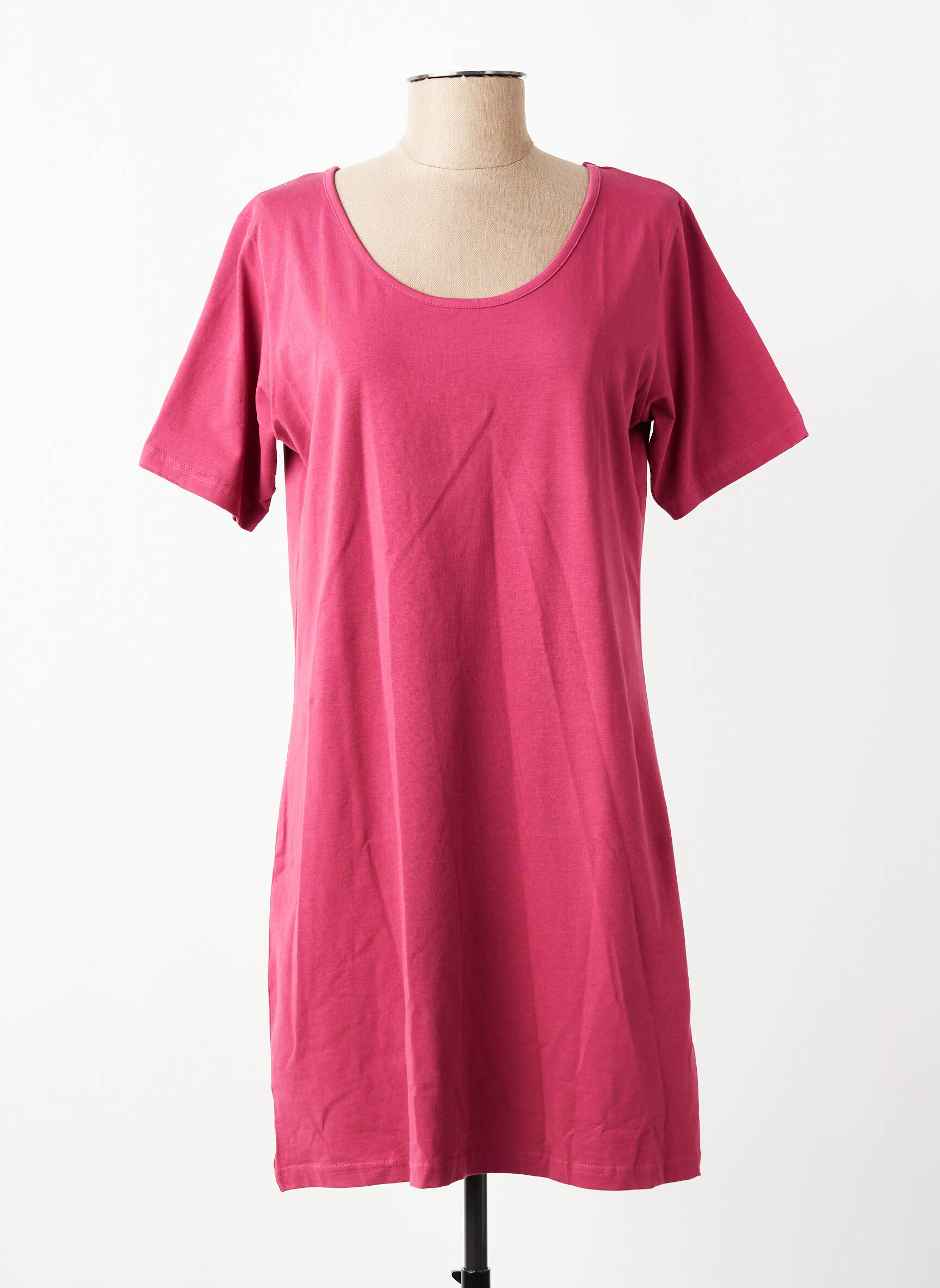 Robe courte manches courtes manches courtes rose M.X.O femme