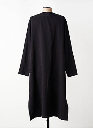 Robe mi-longue manches longues manches longues noir SEMIOLOGY femme