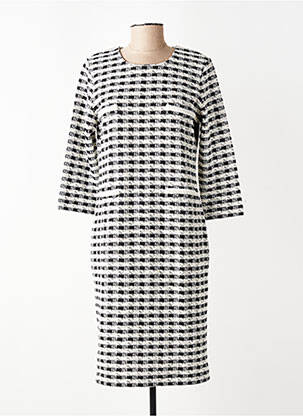 Robe mi-longue manches 3/4 manches 3/4 noir ALEXANDER & JACOB femme