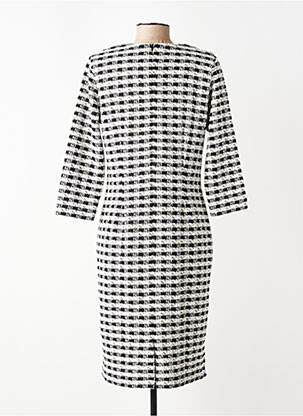 Robe mi-longue manches 3/4 manches 3/4 noir ALEXANDER & JACOB femme