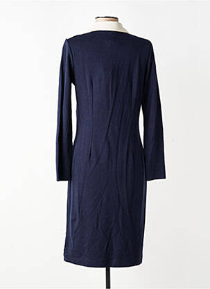 Robe mi-longue manches longues manches longues bleu ALEXANDER & JACOB femme