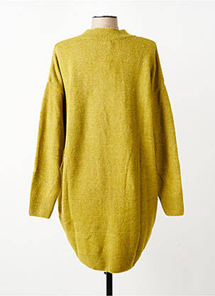 Pull tunique stretch manches longues vert MAT. femme