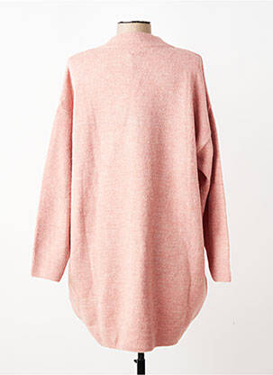 Pull tunique stretch manches longues rose MAT. femme