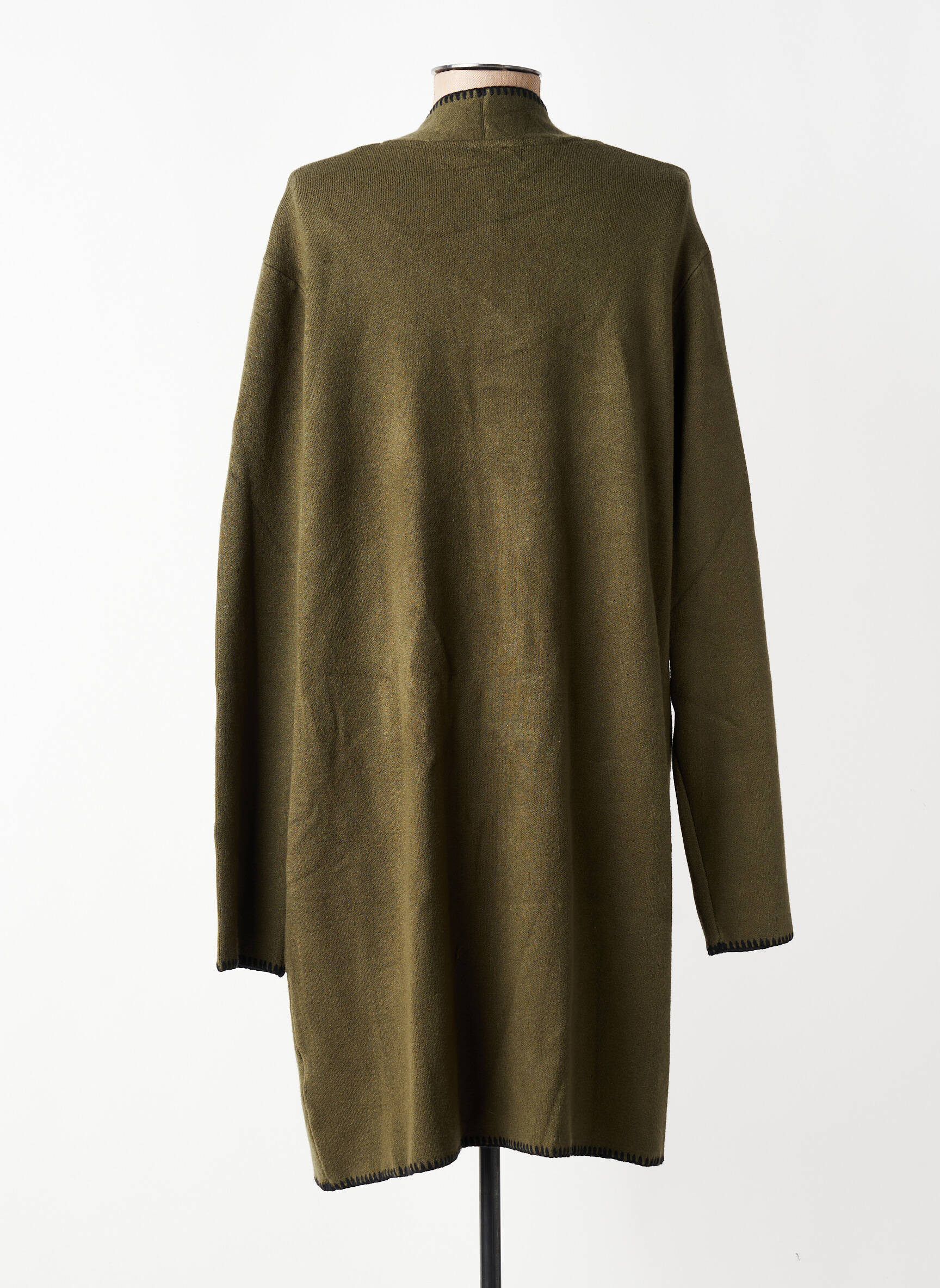 Gilet manches longues stretch vert MARINELLO femme