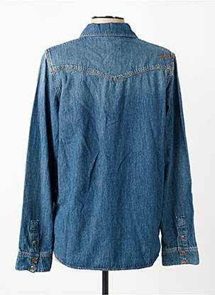 Chemisier coupe droite manches longues bleu MOS MOSH femme