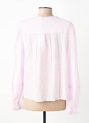 Chemisier coupe droite manches longues rose LA PETITE ETOILE femme
