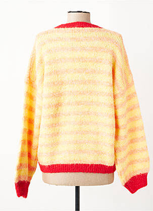 Pull resserrée sur le bas manches longues jaune LUK AP femme
