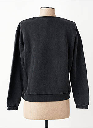 Sweat-shirt sérigraphie manches longues noir NINE femme
