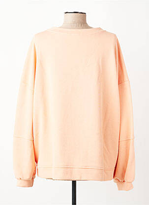 Sweat-shirt sérigraphie manches longues orange NINETTE femme