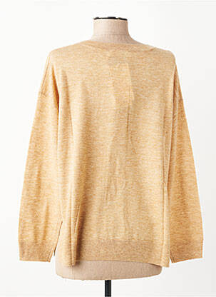 Pull coupe droite manches longues beige LA PETITE ETOILE femme