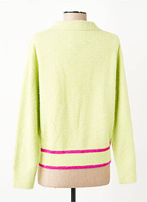 Pull coupe droite manches longues vert ADORE femme