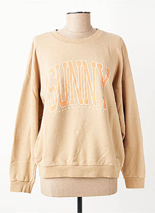 Sweat-shirt sérigraphie manches longues beige FRENCH DISORDER femme
