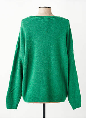 Pull resserrée sur le bas manches longues vert CHANCE femme