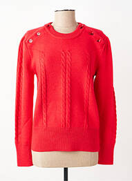 Pull coupe droite manches longues rouge ADORE femme