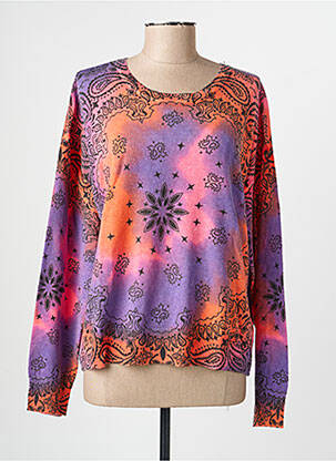 Pull stretch manches longues violet ADORE femme
