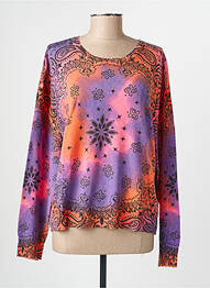 Pull stretch manches longues violet ADORE femme