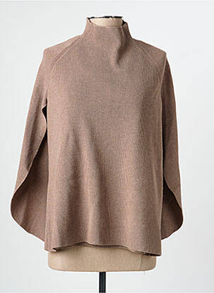 Pull coupe droite manches longues marron ADORE femme