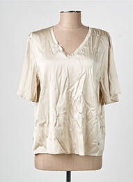 Top coupe fluide manches courtes beige MOS MOSH femme