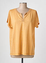 Top stretch manches courtes jaune MOS MOSH femme