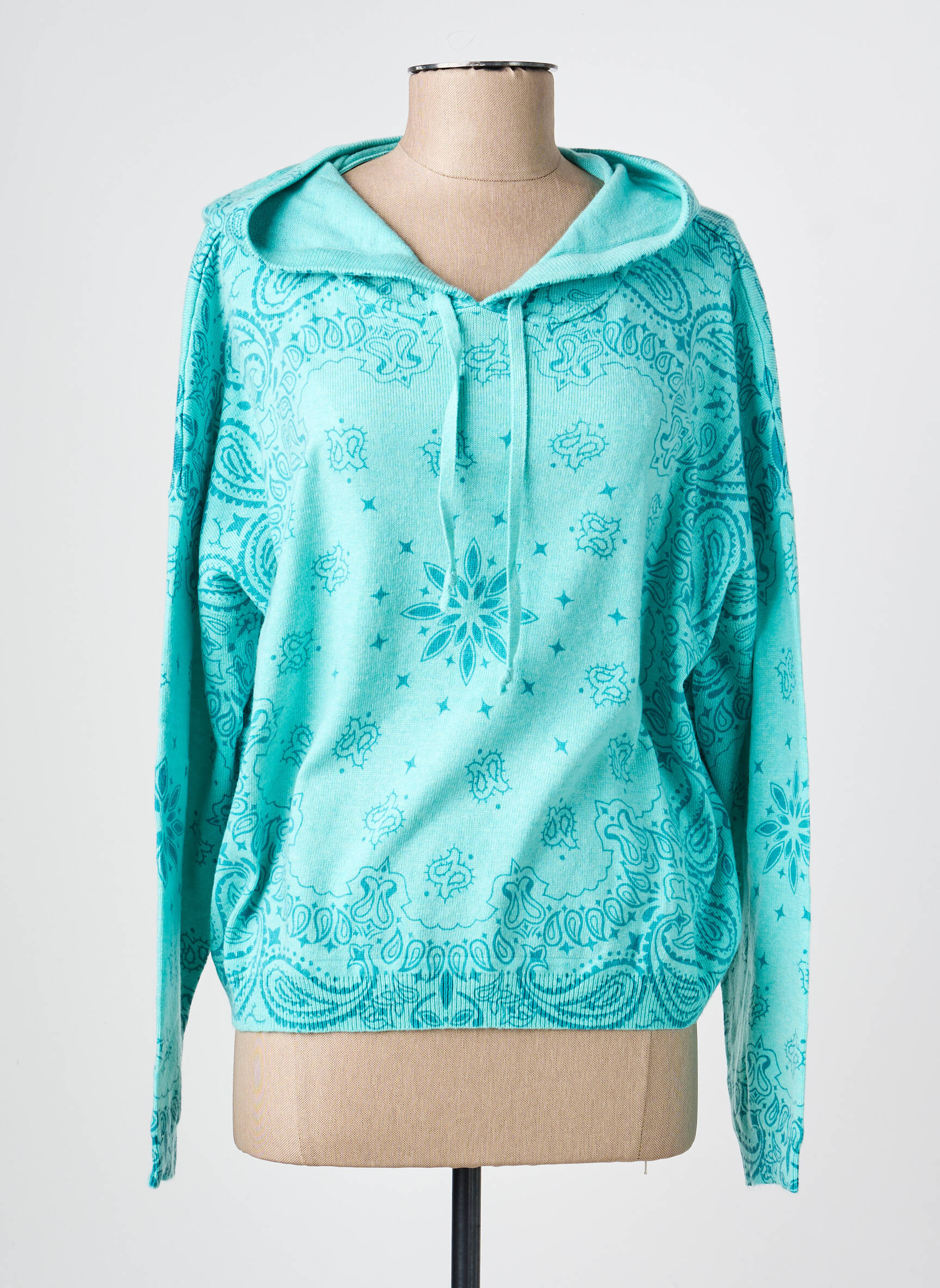 Pull stretch manches longues bleu ADORE femme