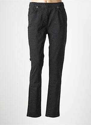 Jeans coupe slim stretch taille normale noir GRIFFON femme