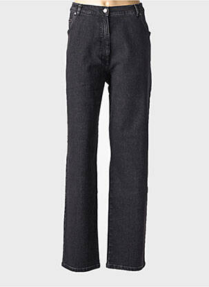 Jeans coupe droite stretch taille normale noir PAUPORTÉ femme