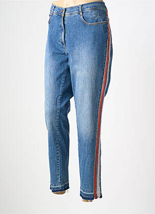 Jeans boyfriend stretch taille normale bleu BIANCA femme