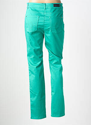 Pantalon slim tissage popeline taille normale vert OLSEN femme