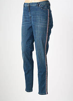 Jeans coupe slim stretch taille normale bleu TONI femme