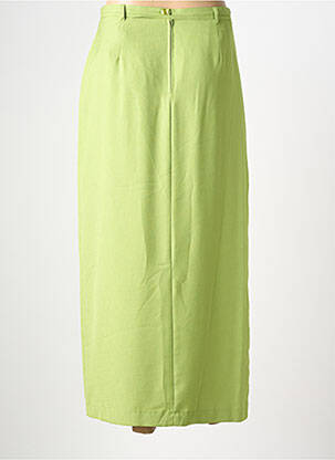 Jupe longue fermeture zippée au dos vert PRUNELLE femme
