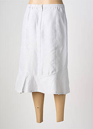 Jupe mi-longue taille à pinces gris PAUPORTÉ femme