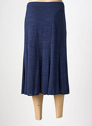 Jupe mi-longue coupe évasée bleu FINNKARELIA femme