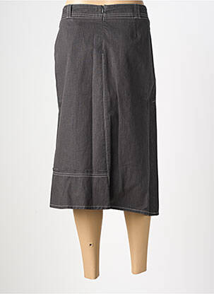 Jupe mi-longue taille normale gris UN POINT C EST TOUT femme
